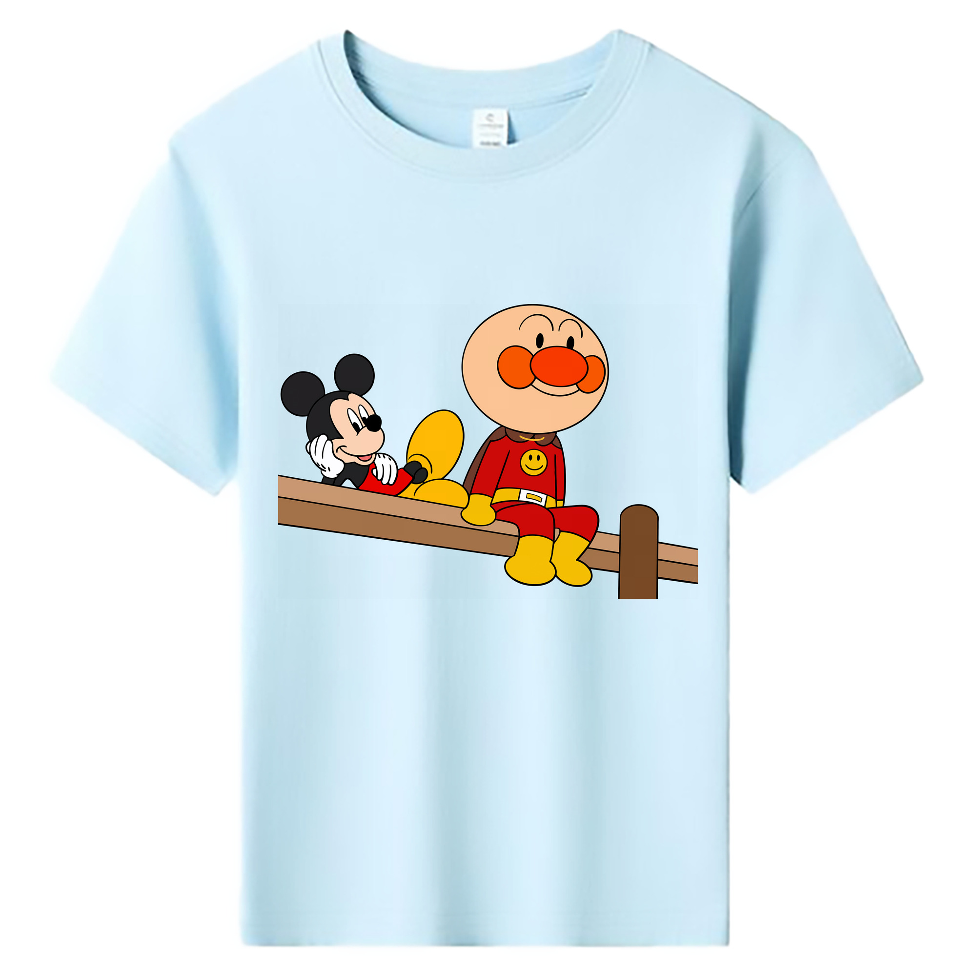 （画像用） アンパンマン Anpanman 綿100％キッズTシャツ（フロントプリント）